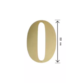 Lézervágott Házszám 0 Réz