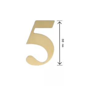 Lézervágott Házszám 5 Réz
