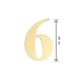 Lézervágott Házszám 6/9 Réz