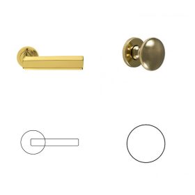 Exe Körrozetás Réz BB Gomb/Kilincs