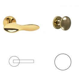 Spoon Körrozetás Réz BB Gomb/Kilincs