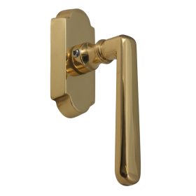   Olasz Alt Wien Réz Nagyalakú Ablakfélkilincs Pozíciónáló Mechanikával