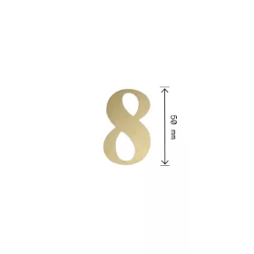 Lézervágott Szobaszám 8 Réz