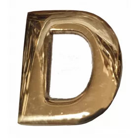 Betű Nagy D 6,5 cm Réz