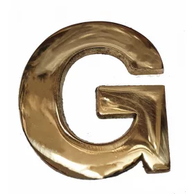Betű Nagy G 6,5 cm Réz