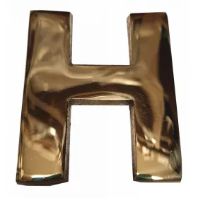 Betű Nagy H 6,5 cm Réz