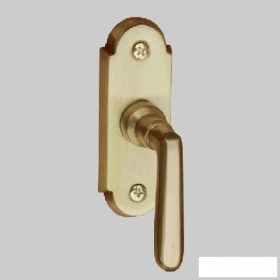   Alt Wien Ablak "L" Kilincs Szatén Súrolt Réz ""L"" Alakú Kis Ablak Félkilincs