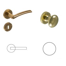 Figo (Fino,Vesta) Réz színű BB  Gomb/Kilincs