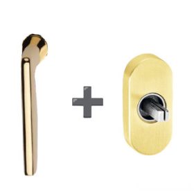   Aprile Luna Réz Színű Erkélykilincs Pozícionáló Mechanikával