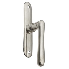   Stefánia Öntött Pajzzsal Fényes Króm Nagyalakú Ablakfélkilincs Hagyományos