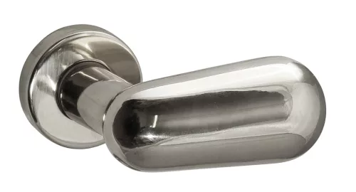 Csepp Aszimmetrikus Gomb - Króm Fényes Króm Csak Kilincs Felső Rozettán