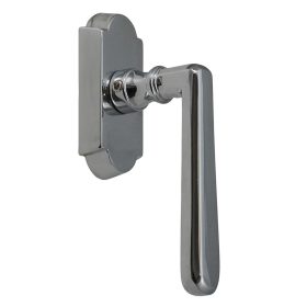   Olasz Alt Wien Fényes Króm Nagyalakú Ablakfélkilincs Pozíciónáló Mechanikával