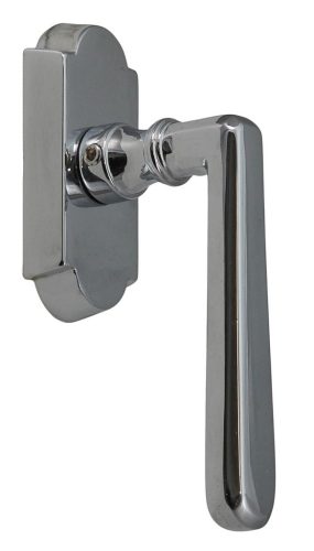 Olasz Alt Wien Fényes Króm Nagyalakú Ablakfélkilincs Pozíciónáló Mechanikával