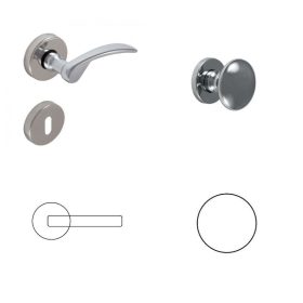 Ida Fényes Króm PZ Gomb/Kilincs