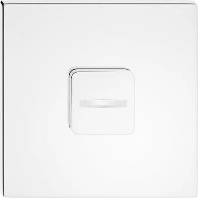 Négyzet alakú K alsó rozetta FIT 6mm fényes króm WC