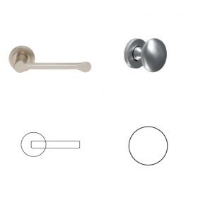   Alamaro Ultra Slim Kilincsgaranitúra Matt Nikkel WC Gomb/Kilincs