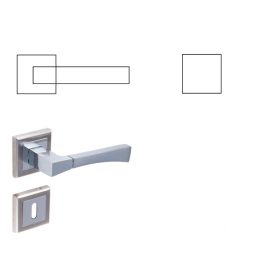 Stár Íves Szatén Króm Felület PZ Gomb/Kilincs