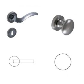 Future Rozettás Szatén Króm Felület PZ Gomb/Kilincs