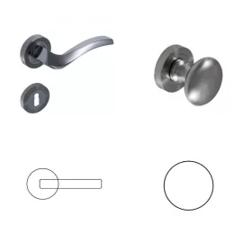 Future Rozettás Szatén Króm Felület PZ  Gomb/Kilincs