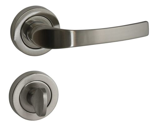 Porto Projekt Kerek rozettás szatén króm felületű WC