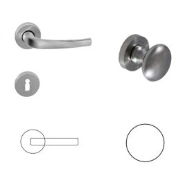 Phedra-Lilly Olasz Szatén Króm Felület PZ  Gomb/Kilincs