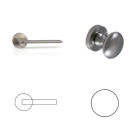 Mantis Körrozettás Szatén Króm Felület PZ Gomb/Kilincs