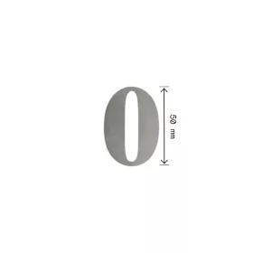 Lézervágott Szobaszám 0 Szatén Króm