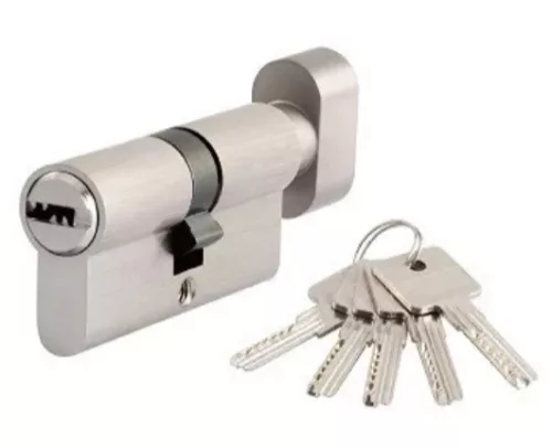 Anbo Gombos Hengerzárbetét 40/40 Szatén króm