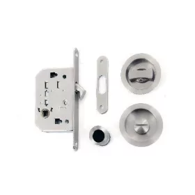 Tolóajtó Zár Szett Nikkel (Zárható)