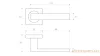 Matrix Quadrat Qubik QR M9 WC mit satinierter Chromoberfläche