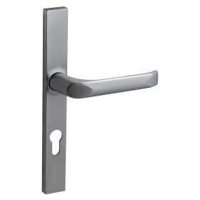   Felix szögletes Biztonsági Bejárati ajtókilincs Szatén króm 72mm PZ