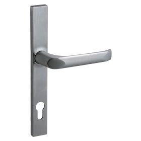   Felix szögletes Biztonsági Bejárati ajtókilincs Szatén króm 92mm PZ