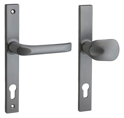 Felix szögletes Biztonsági Bejárati Gomb/ajtókilincs Szatén króm 90mm PZ