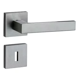 Square Matt Króm Kilincs/Kilincs Négyzetrozettás BB