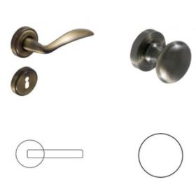 Olive Antik Súrolt Felület BB Gomb/Kilincs