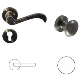 Rose Antik Súrolt Felület PZ  Gomb/Kilincs