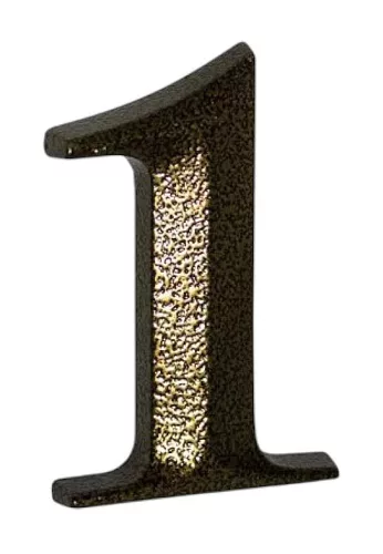 1 Antik bronz házszám