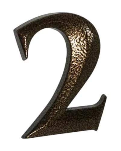 2 Antik bronz házszám