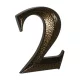 2 Antik bronz házszám