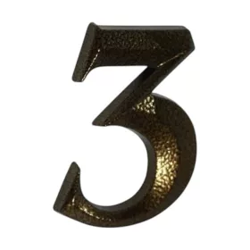 3 Antik bronz házszám