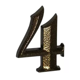 4 Antik bronz házszám