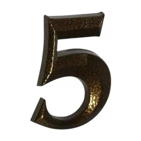 5 Antik bronz házszám