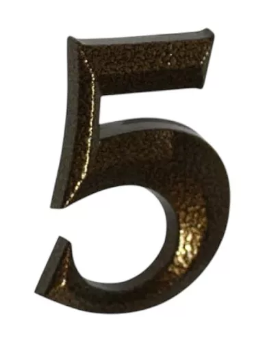 5 Antik bronz házszám