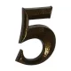 5 Antik bronz házszám