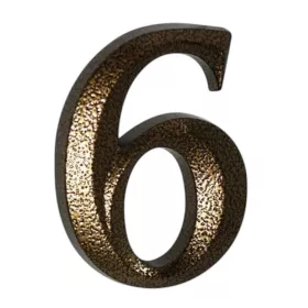 6 és 9 Antik bronz házszám