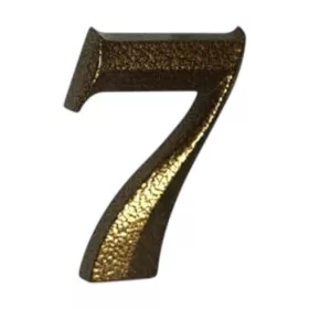 7 Antik bronz házszám