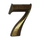 7 Antik bronz házszám