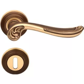   Mandelli Lord Körrozettás Ajtókilincs Antik Súrolt Felület BB (Maestro)