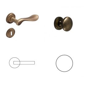 Mira Prémium Kilincs Antik Súrolt Felület BB Gomb/Kilincs