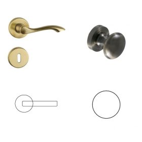   Madeira Körrozettás Antik Súrolt Felület BB  Gomb/Kilincs